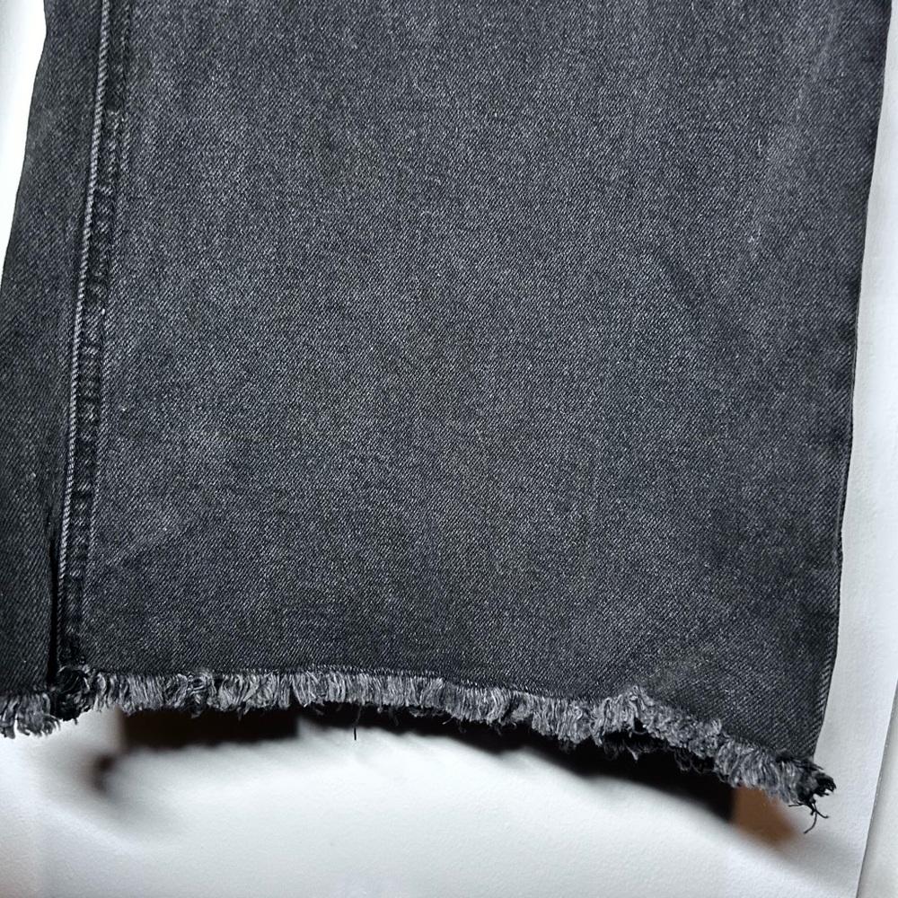 BCBG Black Wide-Leg High-Rise Jeans - Picture 3 of 6
